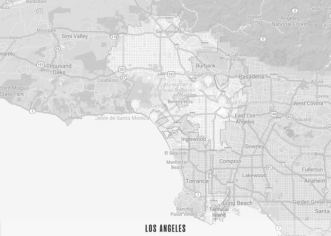 Los angeles map
