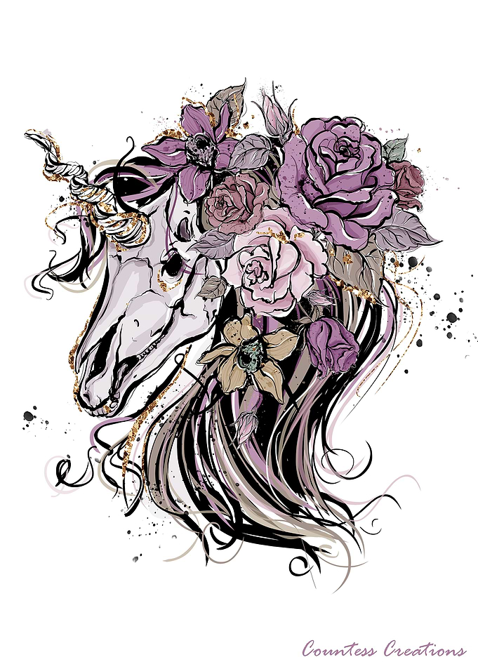 Unicorn Skull 1