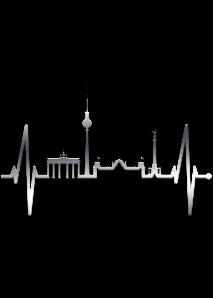 Berlin Skyline Heartbeat