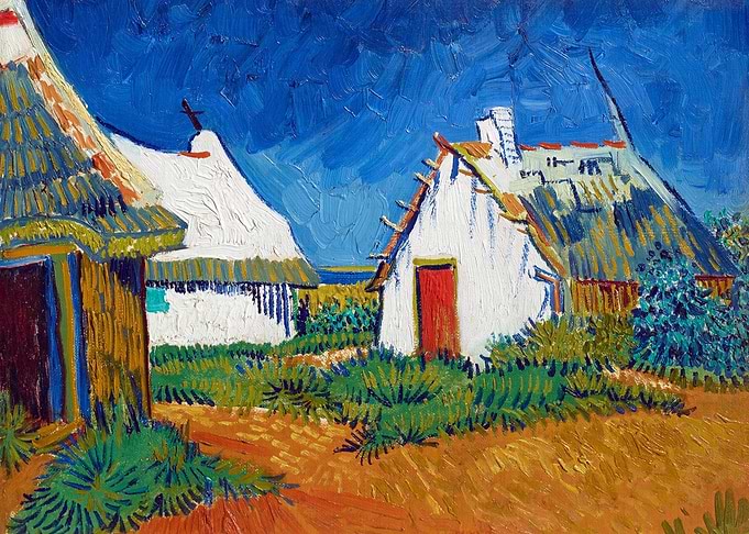Three White Cottages