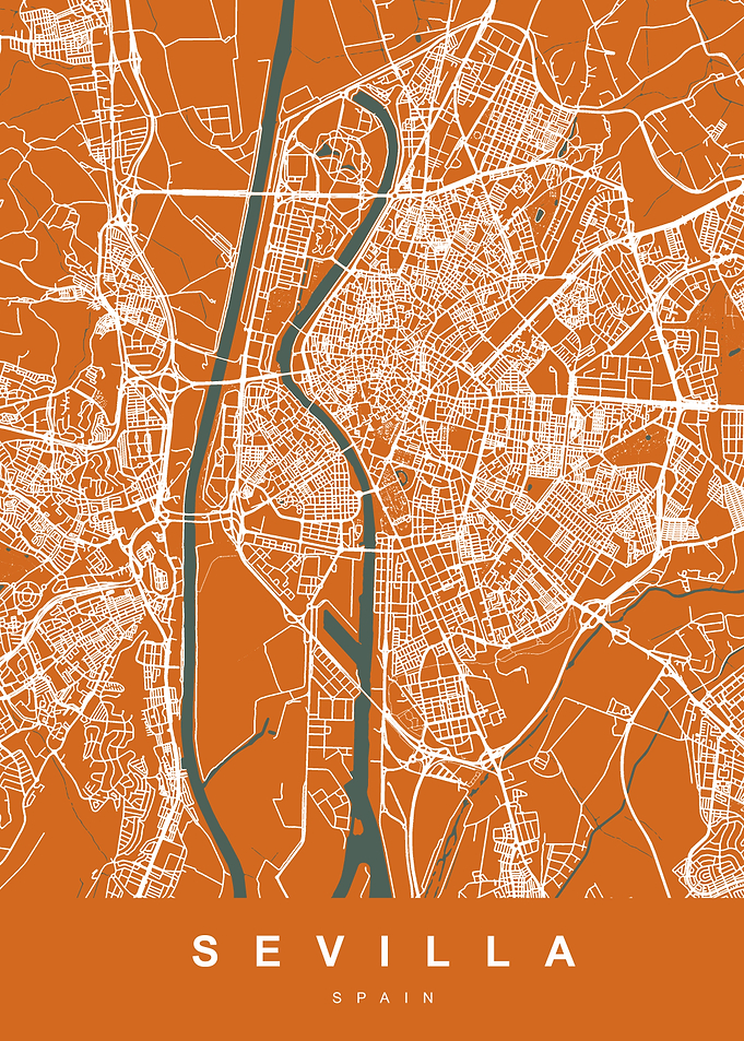 SEVILLA City Map Orange