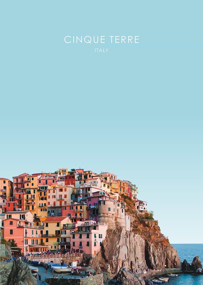 Cinque Terre Travel Poster