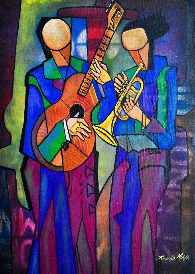 Jazz friends playing