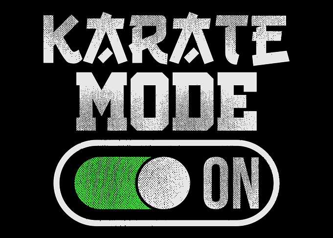 Button On Funny Karate