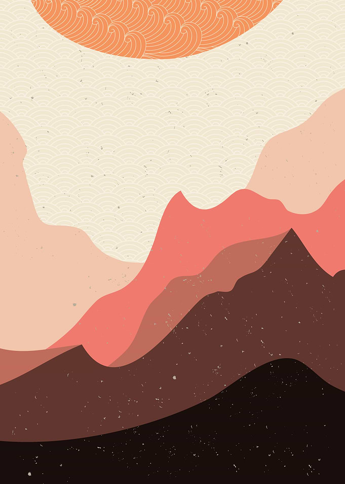 mountain landscape poster