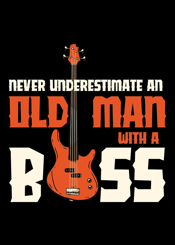 Bassist Old Man Grandpa