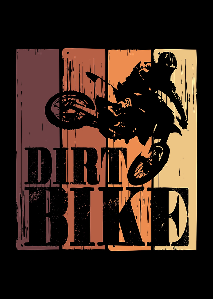 Vintage Dirt Bike MX Biker