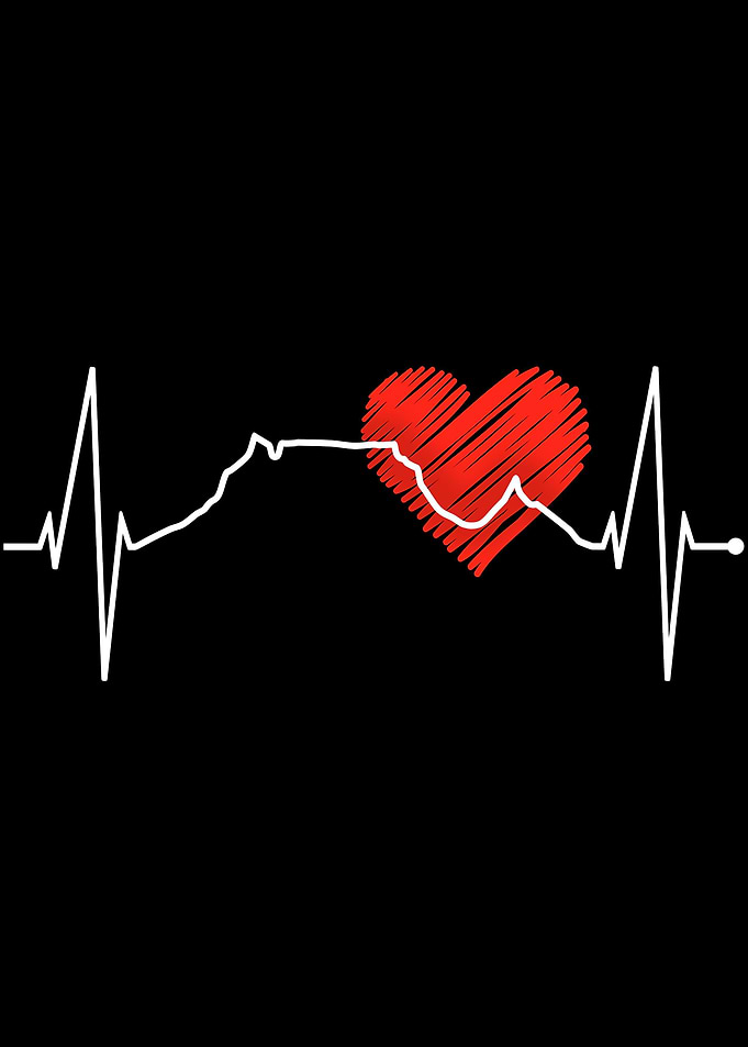 Cape Town Skyline Heart