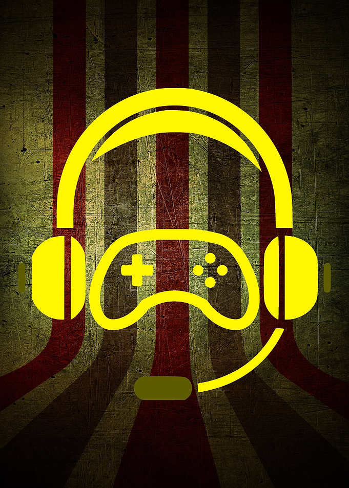 Headphones Gaming Yellow