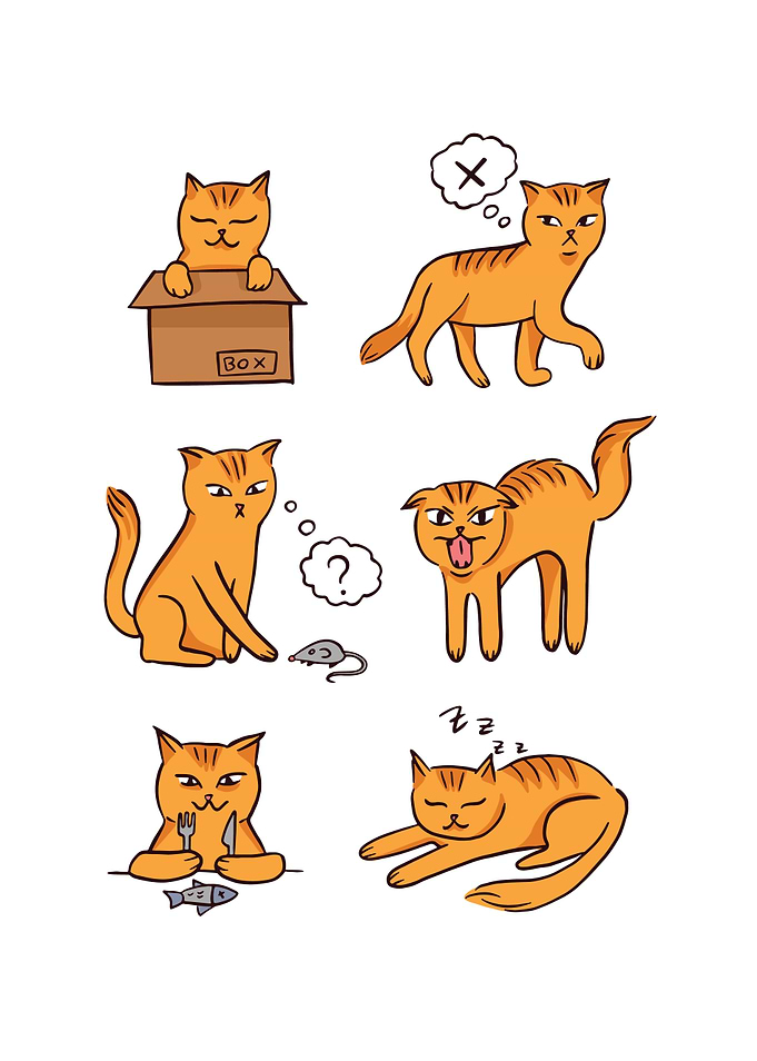 Cat Mood design