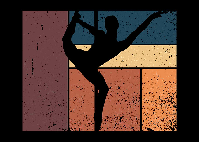 Retro Pole Dancing Dancer