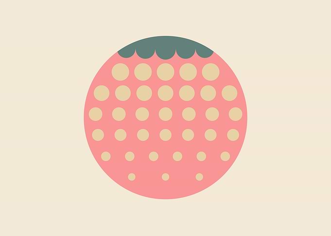 strawberry I retro dusty