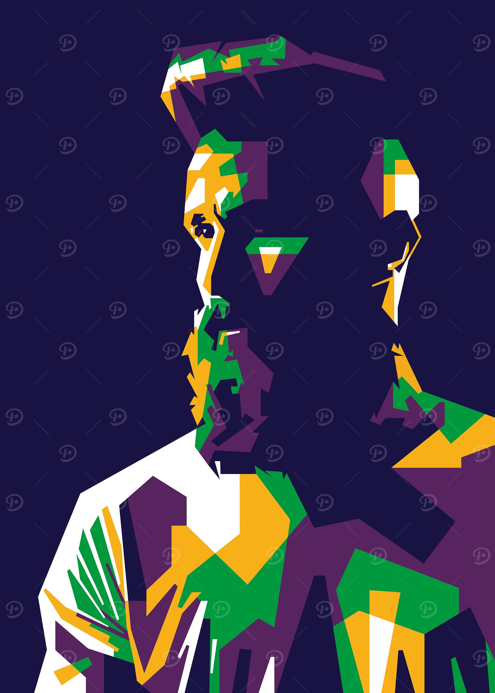 Atletic Man In WPAP
