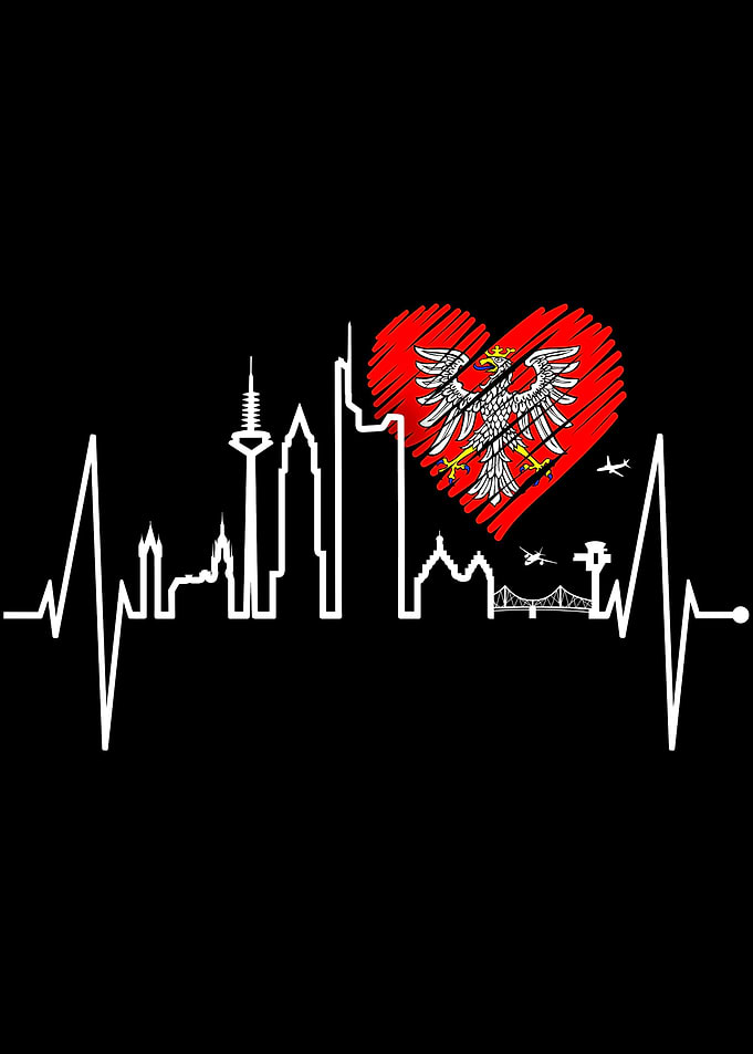 Frankfurt Skyline Heart