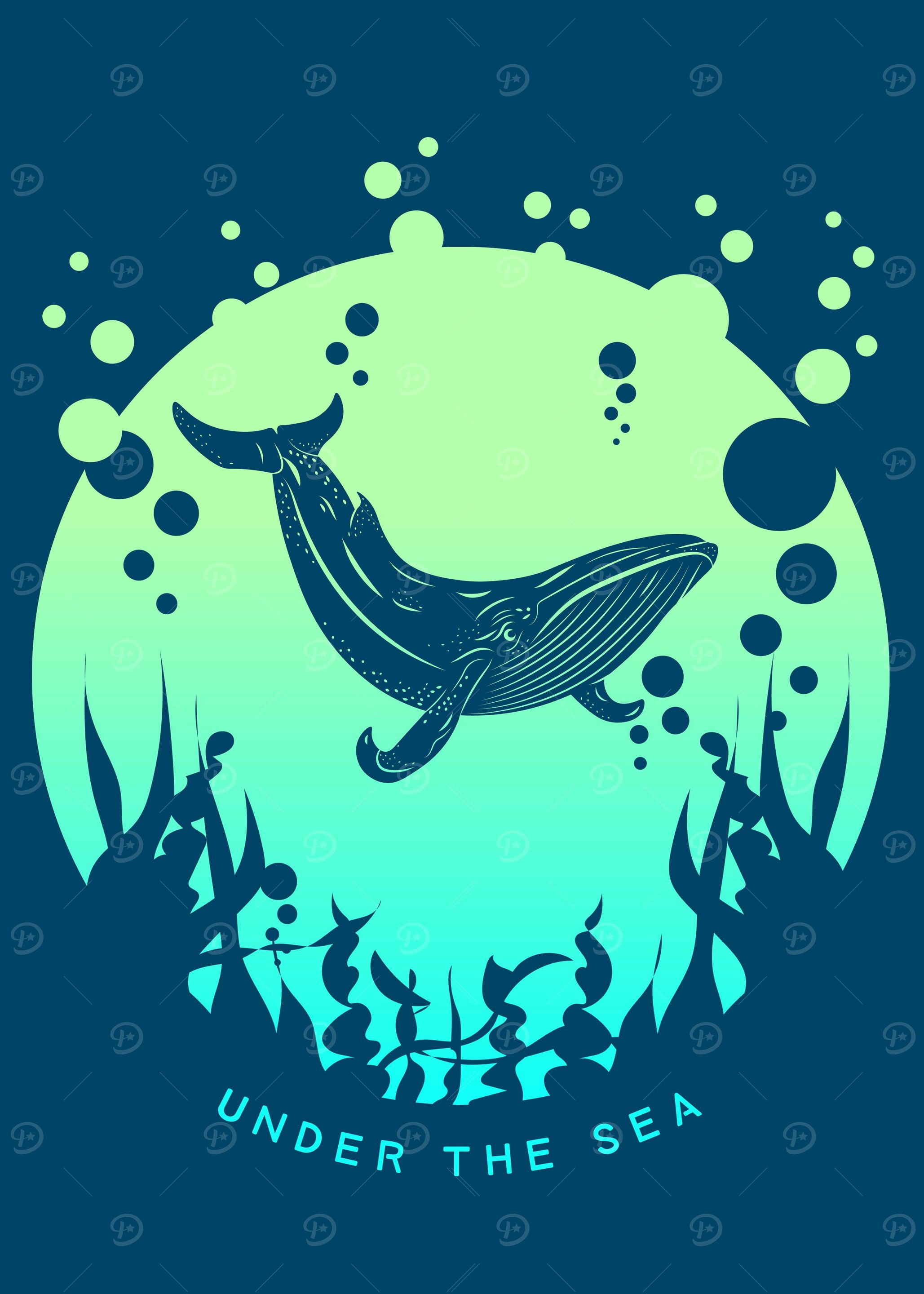 Whales Fishes underwater