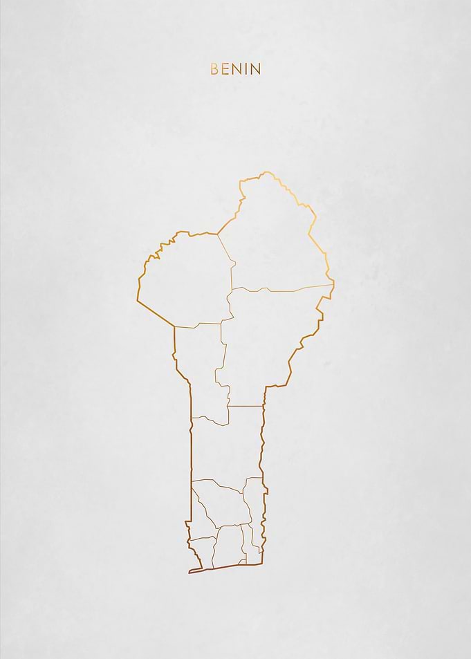 Gold Benin Map