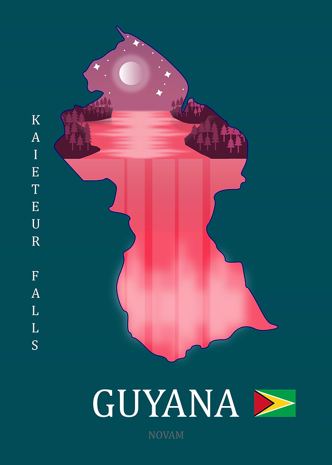 Guyana Silhouette Design