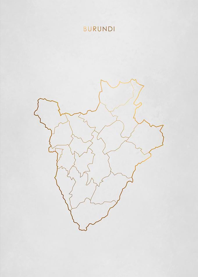 Gold Burundi Map