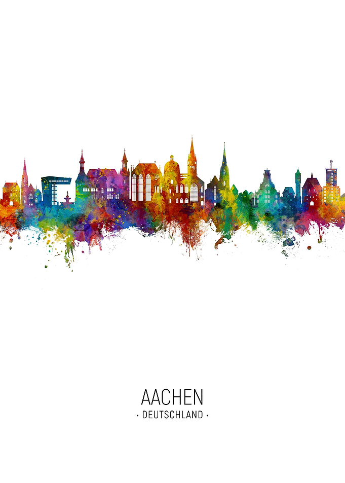 Aachen Skyline Deutschland