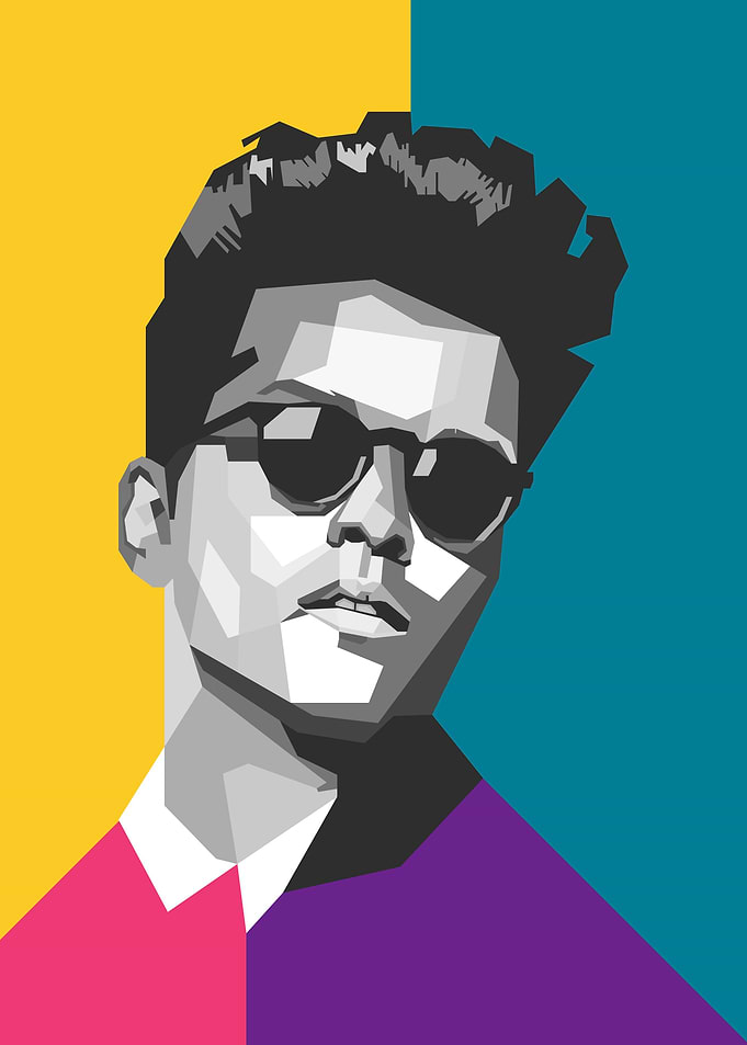 Bruno mars in Pop art