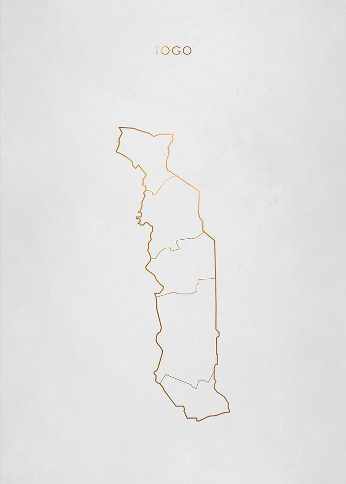 Gold Togo Map
