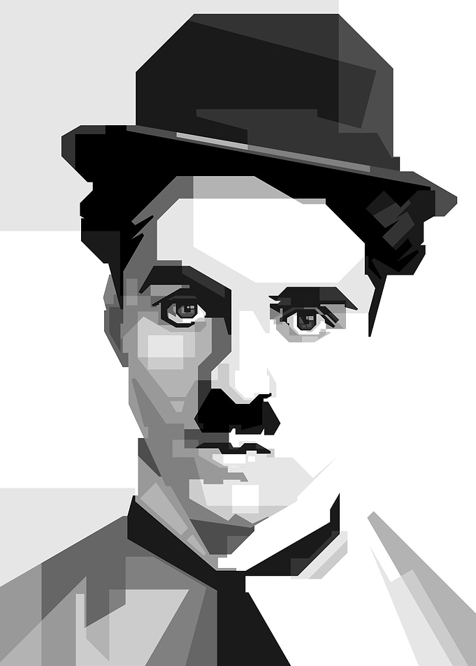 Charlie Chaplin Greyscale