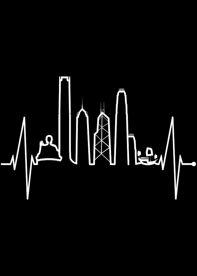 Hong Kong Skyline Heart