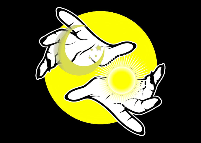 Hand Sun Spiritualist Gift