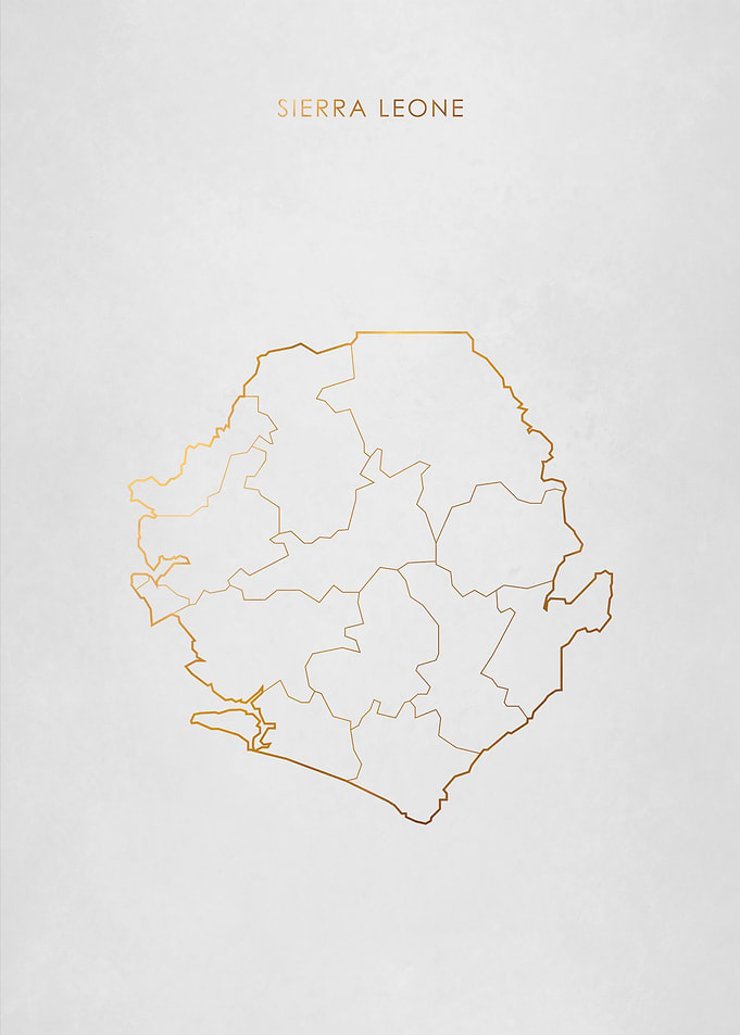 Gold Sierra Leone Map
