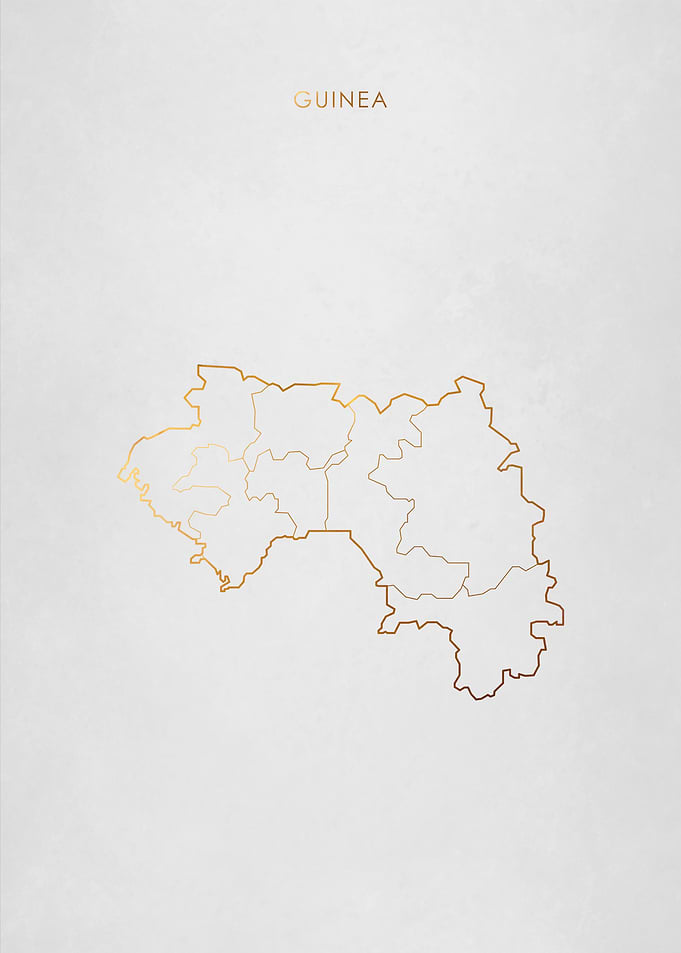 Gold Guinea Map