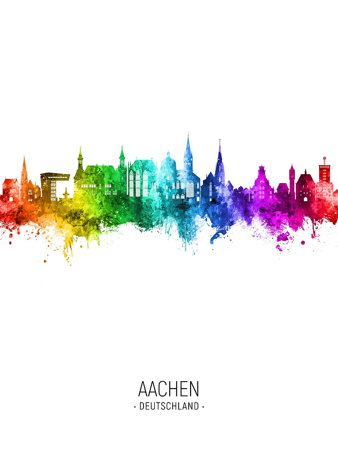 Aachen Skyline Deutschland