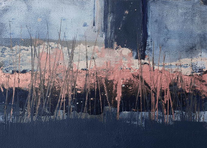 Horizontal pink abstract