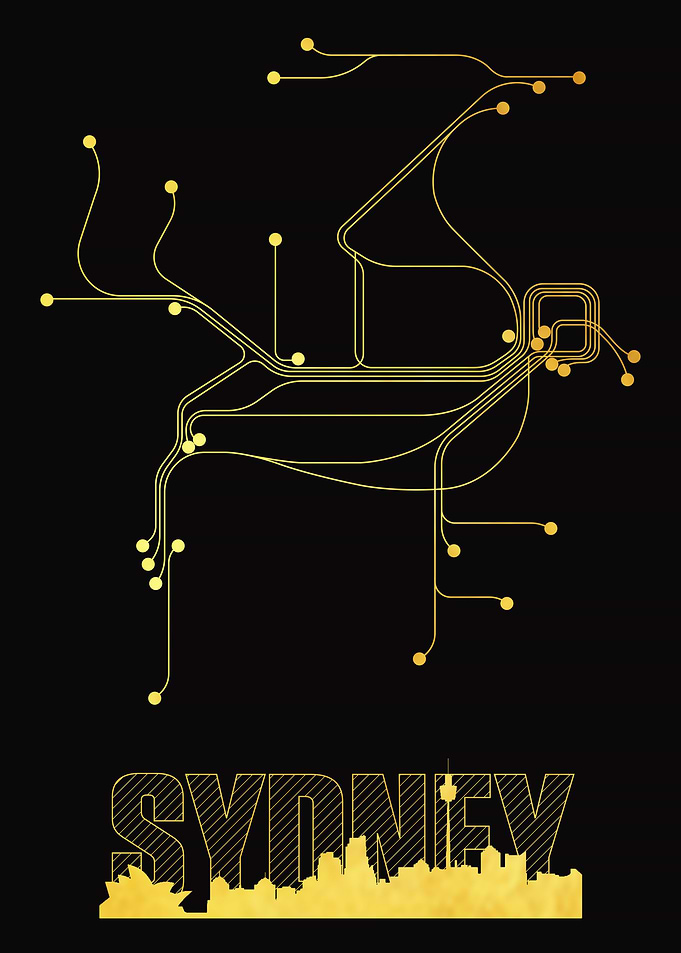Sydney City Metro Map