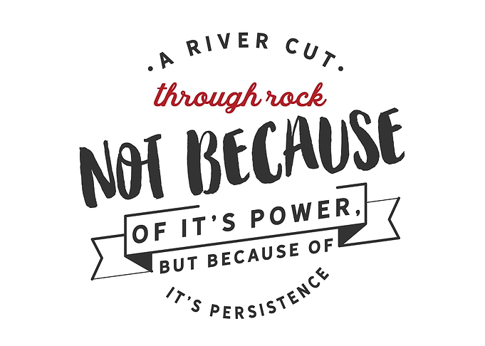 A river cuts through rock
