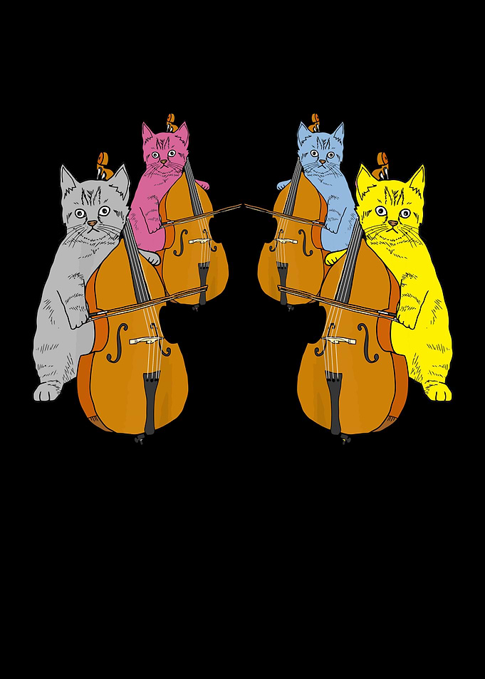 Cello Cats Violin