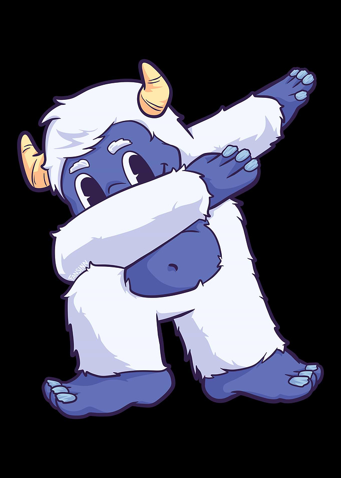 dabbing dab Yeti Bigfoot S