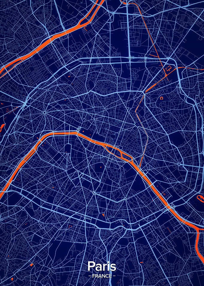Paris City Map