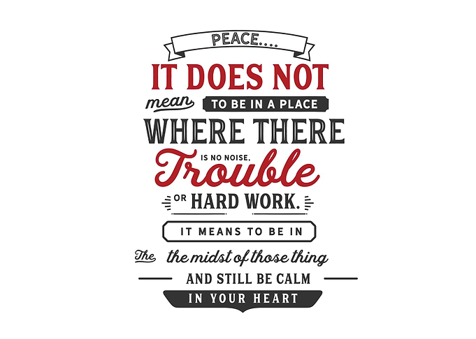 trouble or hard wor