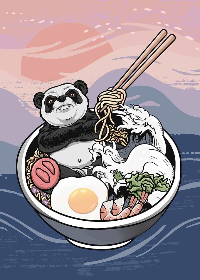 Ramen Panda Japanese Soup