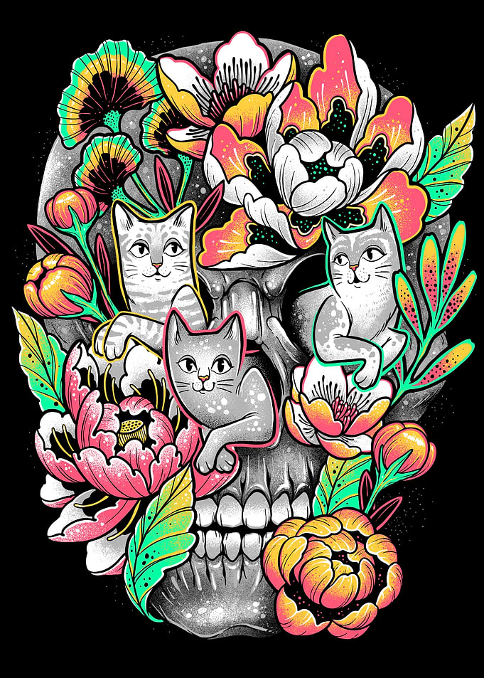 Floral Skull