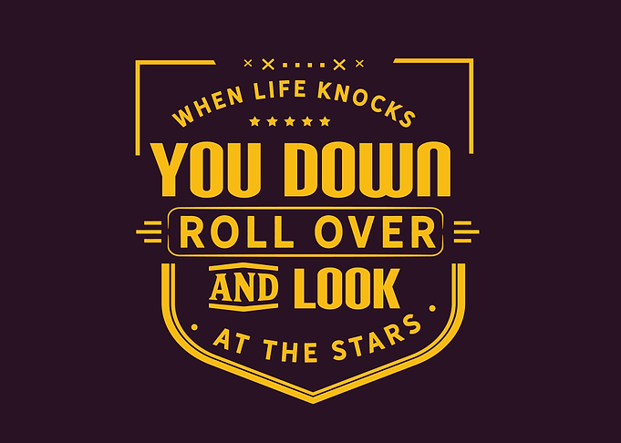life knocks you down