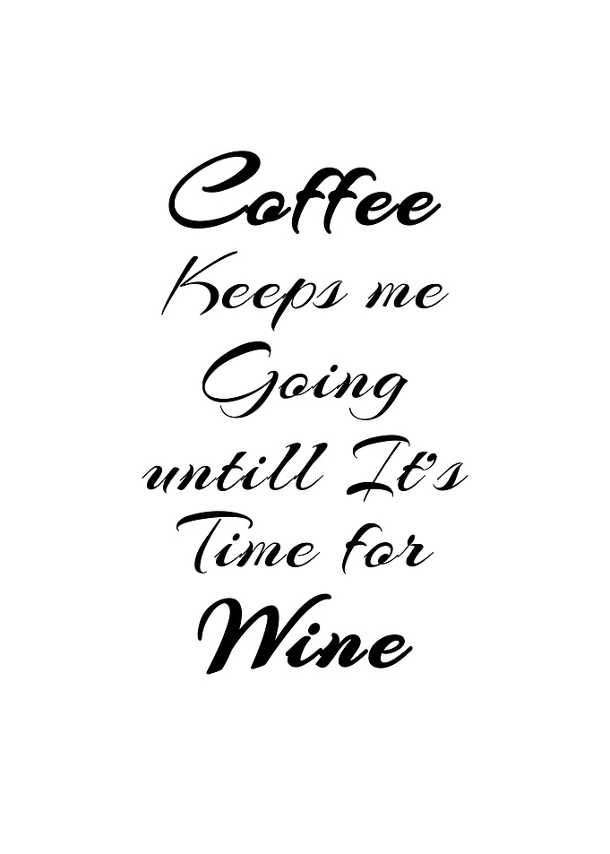 Coffee keeps me
