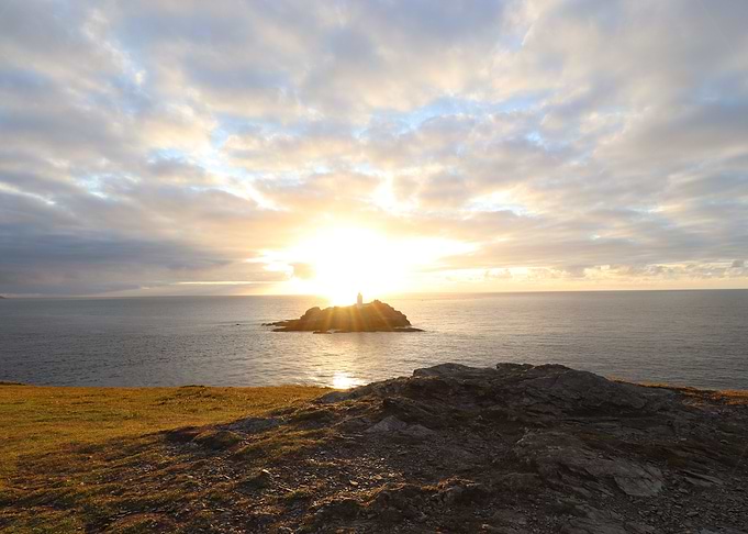 Godrevy Lighthouse Sunset