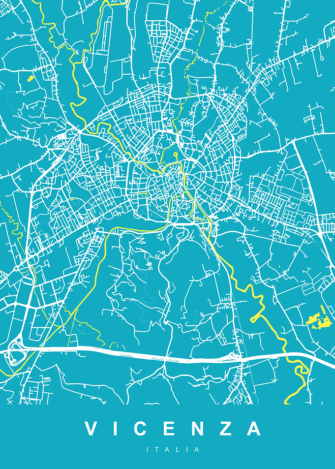 VICENZA City Map Italy