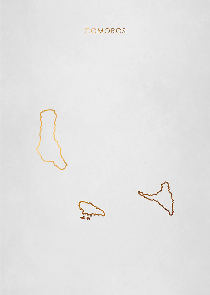 Gold Comoros Map