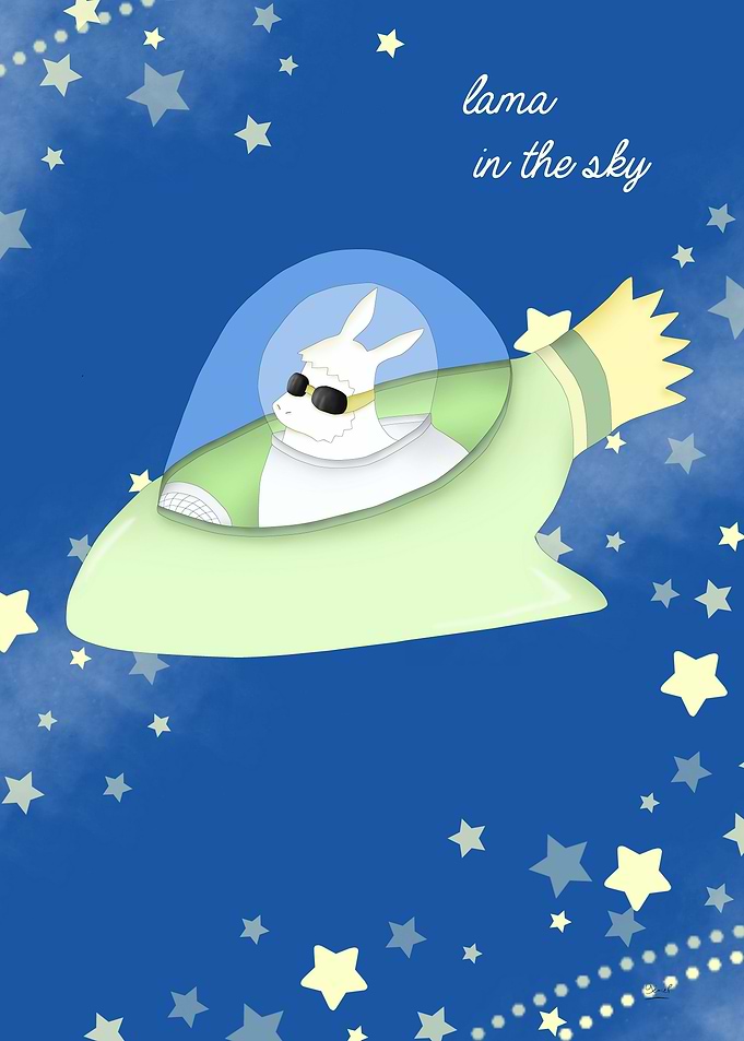 Lama in the sky