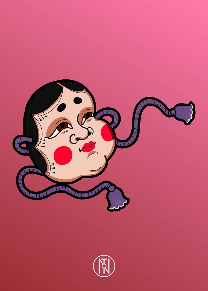 Okame - Japanese Mask