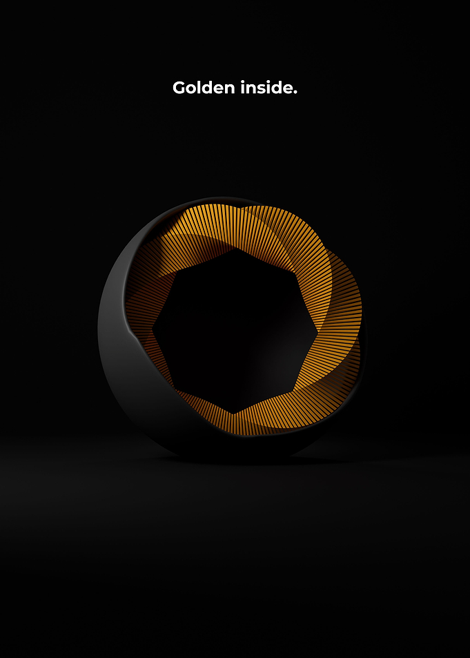 Golden inside