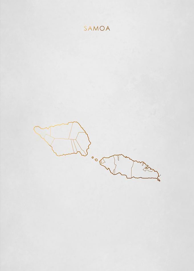 Gold Samoa Map