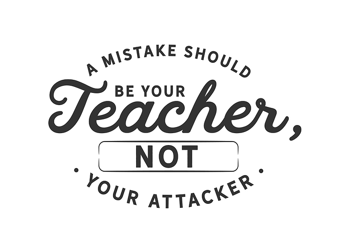 A mistake should be
